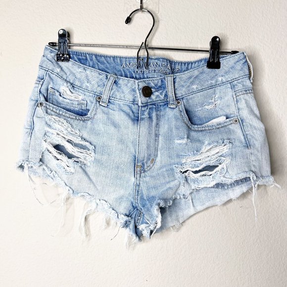 American Eagle Pants - American Eagle Distressed Trendy Cowgirl Shorts